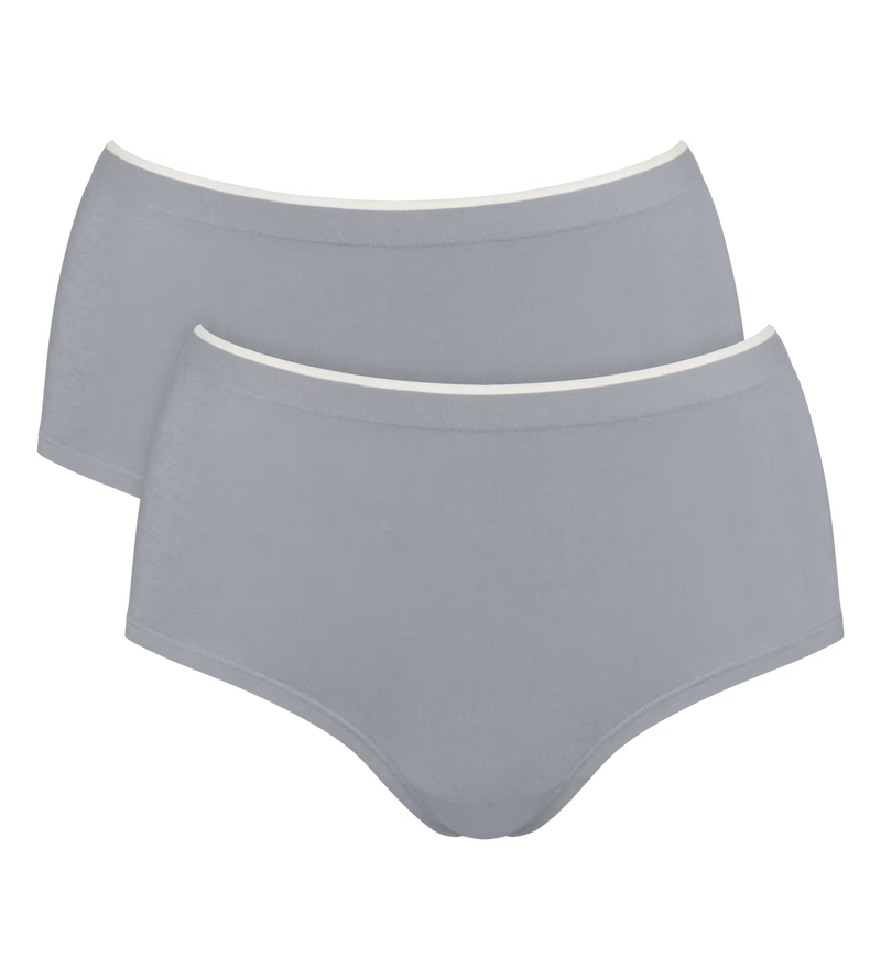 Sloggi Go Sense High Waist 2 Pack  Brief  | Chrome 3602