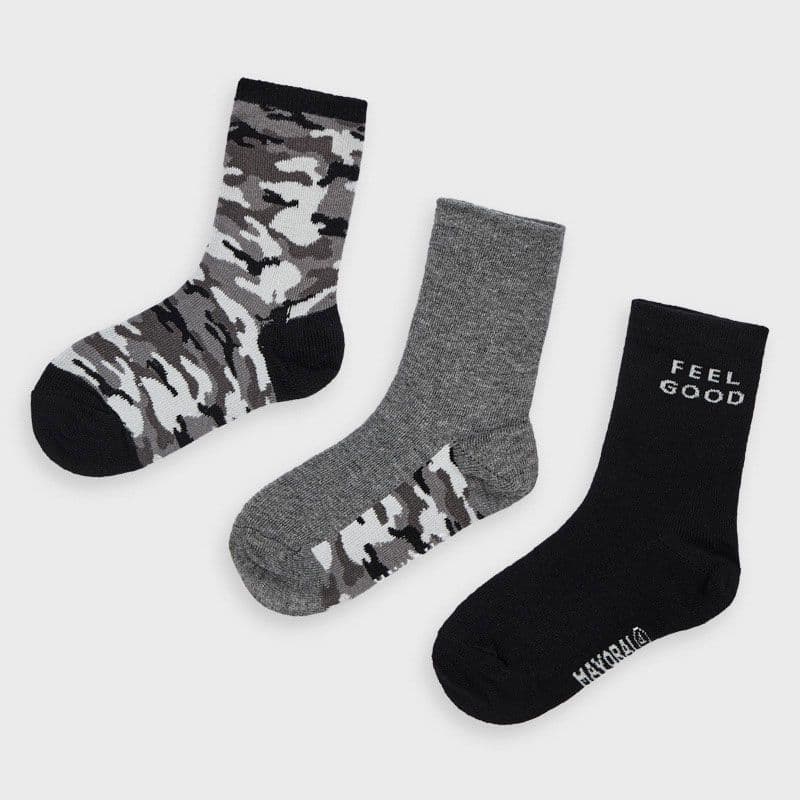 Sock 3 Pack 10872 Coal