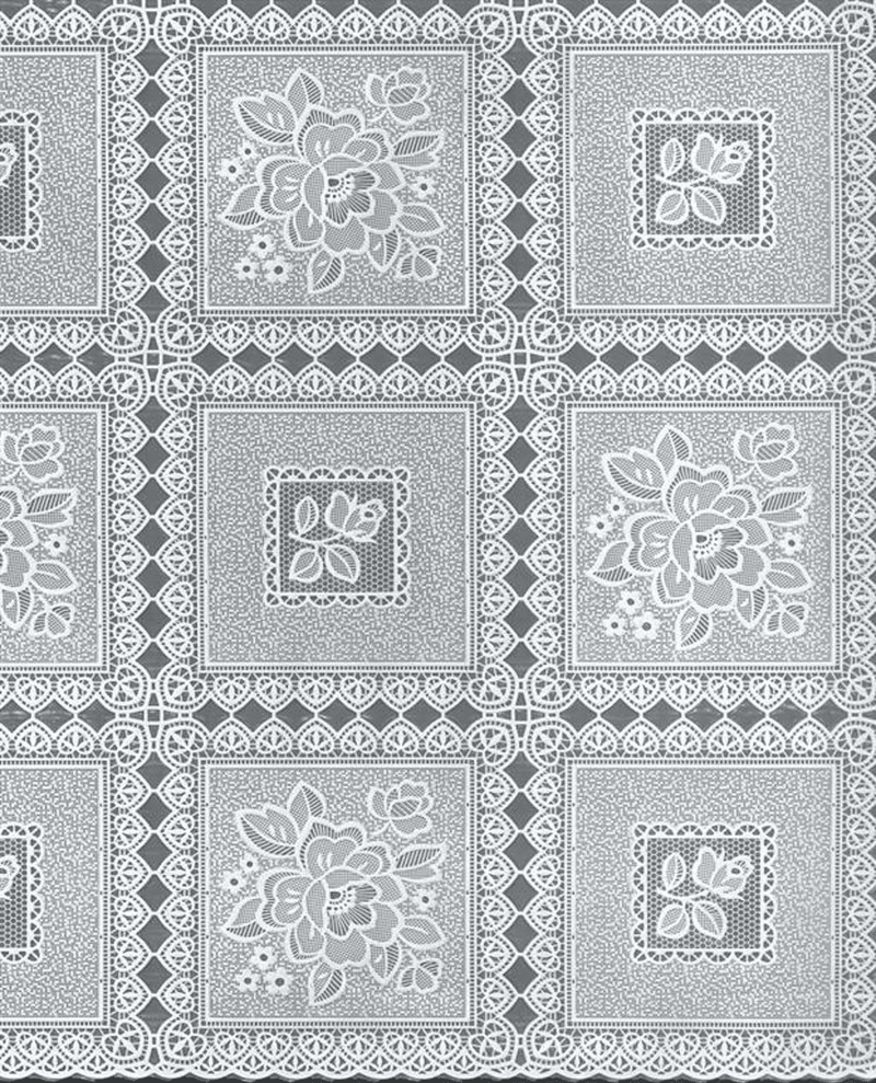 Squard Lace Oil Cloth | White
