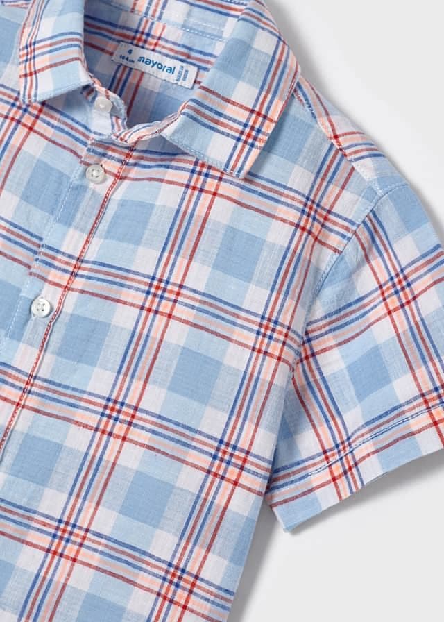 SS Linen Shirt 3115 Blue