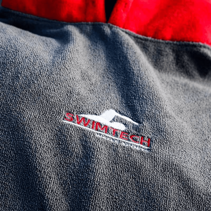 STC212J  SwimTech Junior Microfiber Poncho Grey