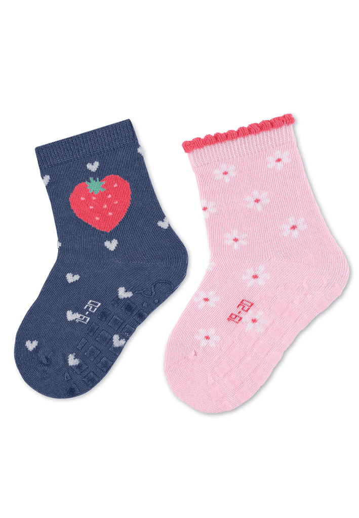 Sterntaler 2 Pair Socks   | Blue & Pink 8002325