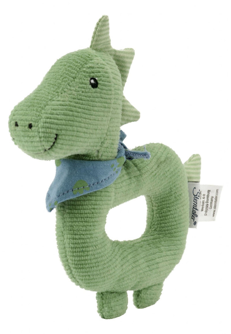 Sterntaler Rattle Grasping Dino Rexi 16x15 cm  | Green 3302423