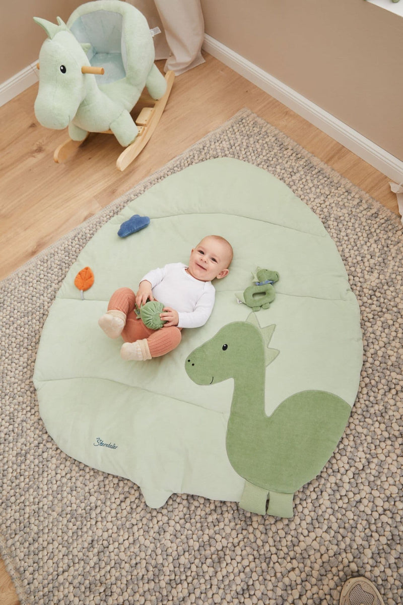Sterntaler Rattle Grasping Dino Rexi 16x15 cm  | Green 3302423