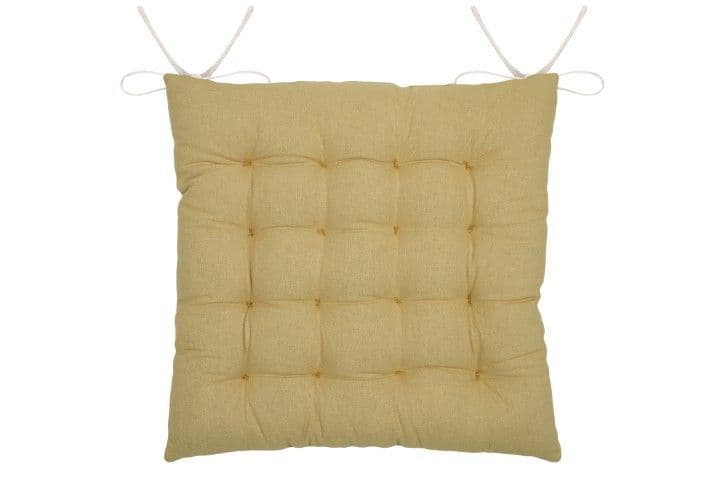 STOF  Casa Blanca  Seat Pad 38x38cm | Mustard CUD698003GAL