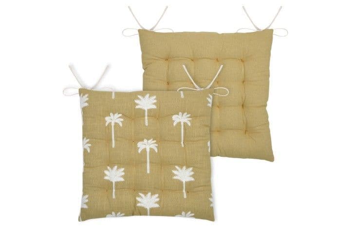 STOF  Casa Blanca  Seat Pad 38x38cm | Mustard CUD698003GAL