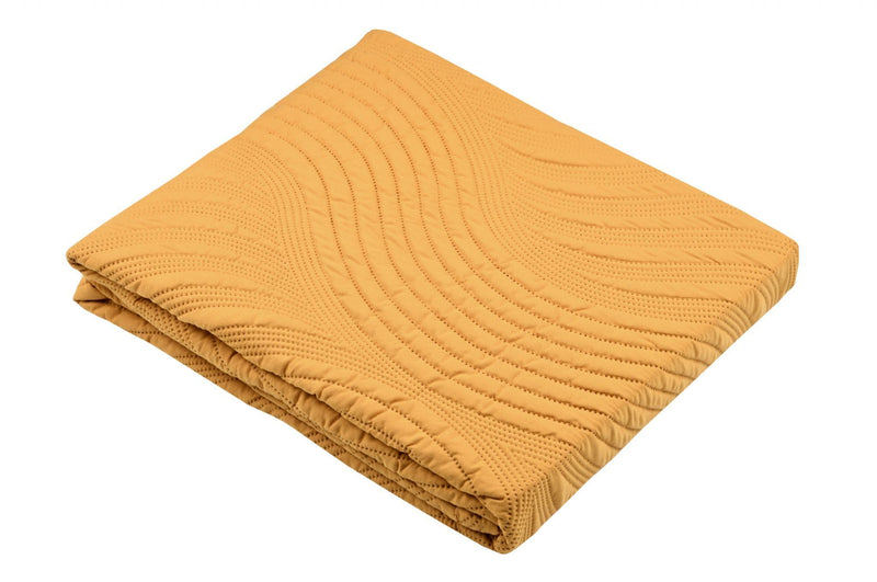 STOF Chiara Boutis Throw 130 x 160 cm| Ochre