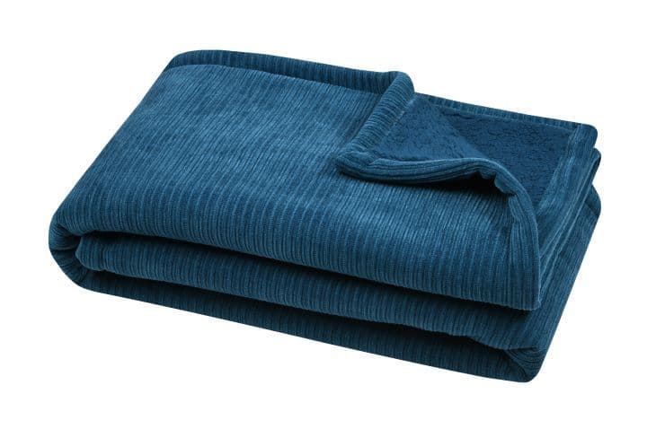 STOF France Clayton Cord Throw 130X160 CM | Teal P2D513003