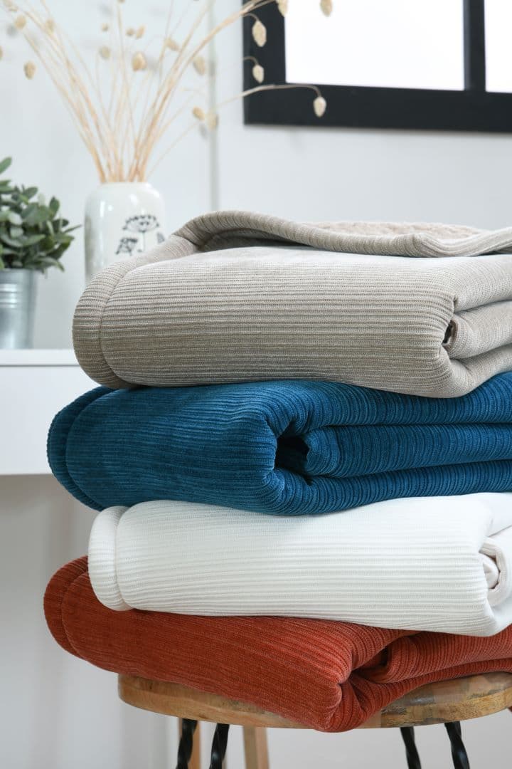 STOF France Clayton Cord Throw 130X160CM | Camel P2D513002