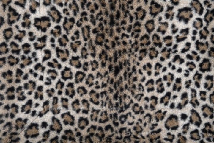 STOF France Java Plaid Throw | Leopard P2C727