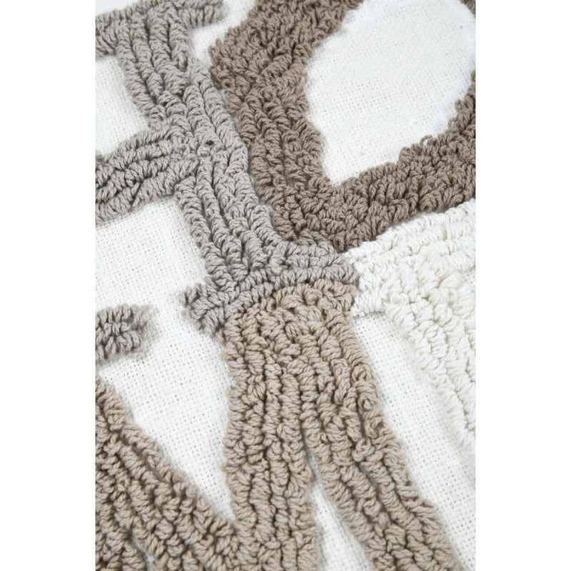 STOF France Joanny Plaid Throw 125 x 150  | Ecru P2D165