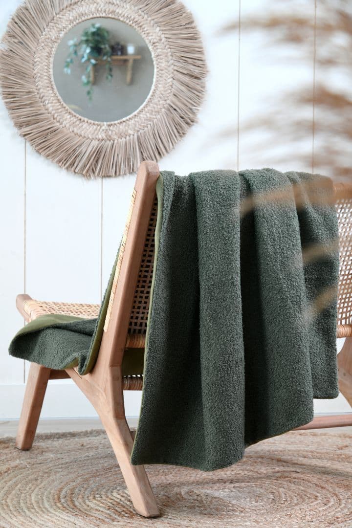 STOF France Paddou Throw  160x200cm| Khaki