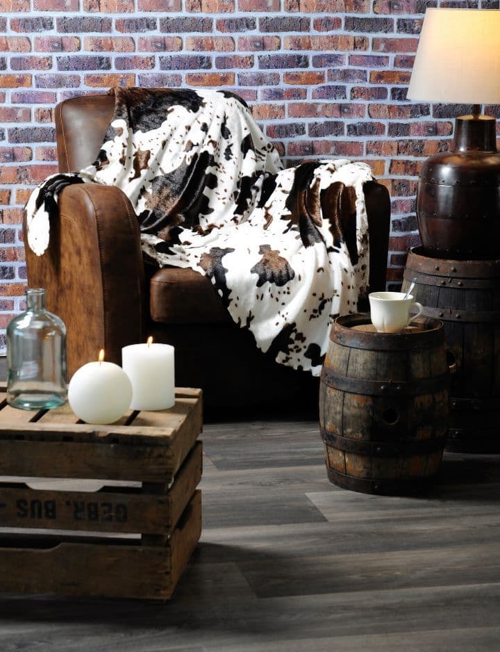 STOF France Vache Throw | White Mix P25793001
