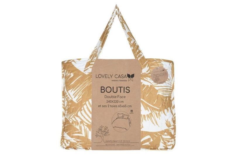 Stoff  Bamako Boutis Bedspread | Ochre