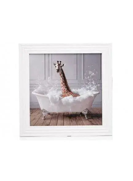 Stonewall Gallery Framed Picture – Giraffe in the Bath