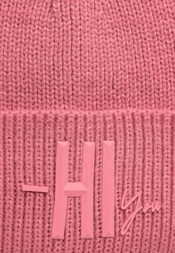 Street One 571999 Rib Knit Hat Rose