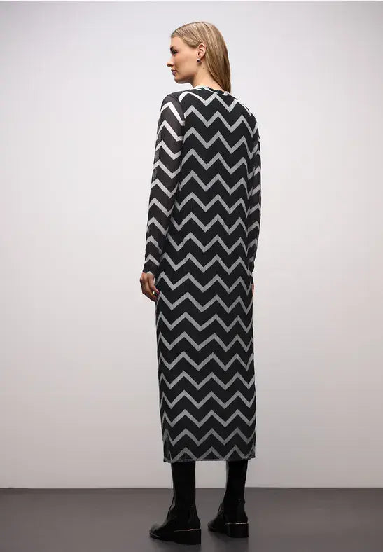 Street One All Over Print Dress | Black 144726