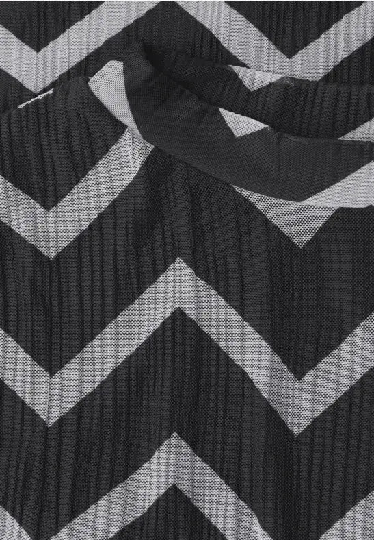 Street One All Over Print Dress | Black 144726