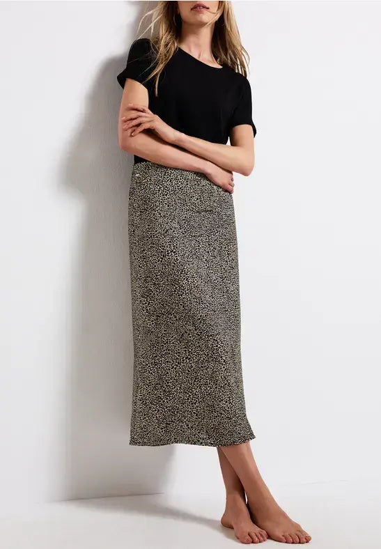 Street One  All Over Print Skirt | Cotton Cream 361724