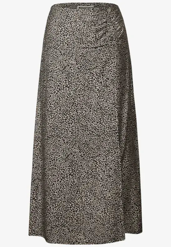 Street One  All Over Print Skirt | Cotton Cream 361724