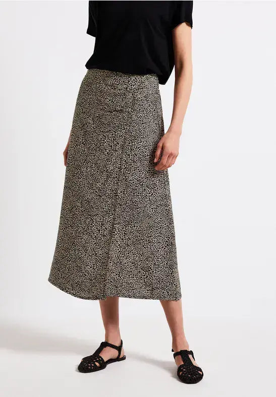 Street One  All Over Print Skirt | Cotton Cream 361724