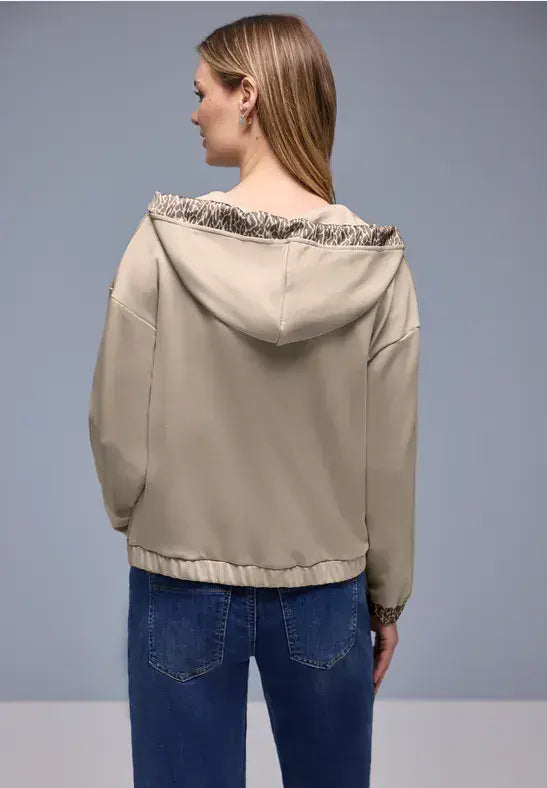 Street One Hoody Jacket | Beige 324573