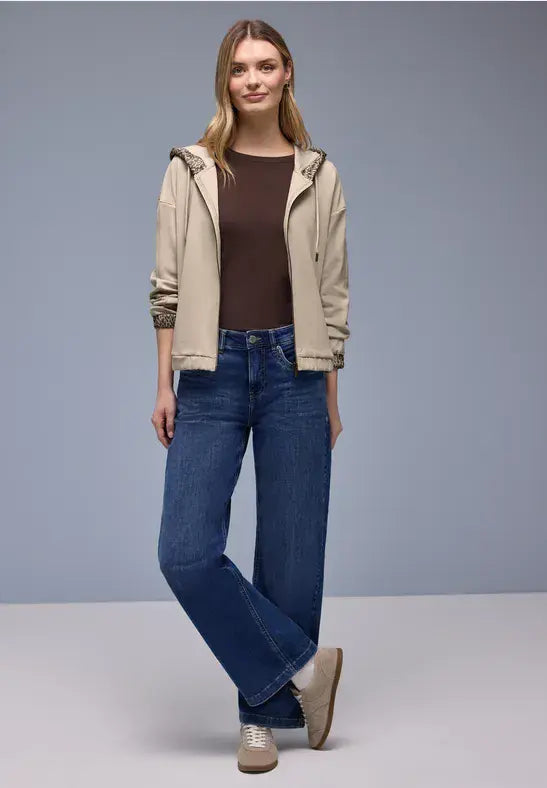 Street One Hoody Jacket | Beige 324573