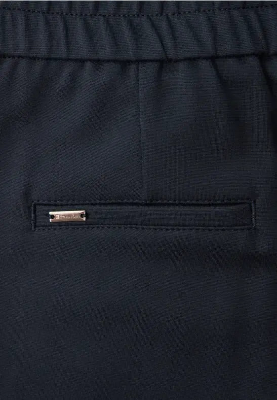 Street One HW Wide Leg  Trousers | Navy  380600