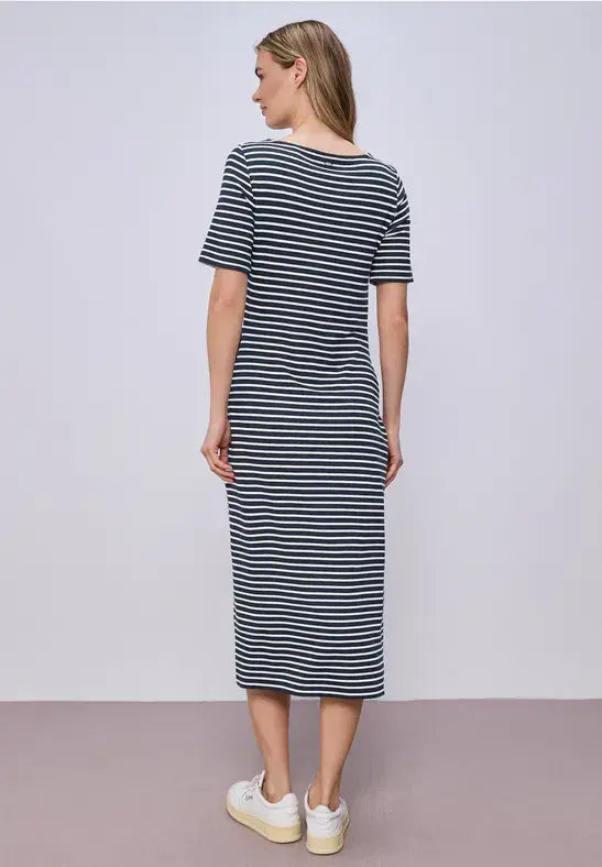 Street One  Knot Jersey Dress | Navy 144801