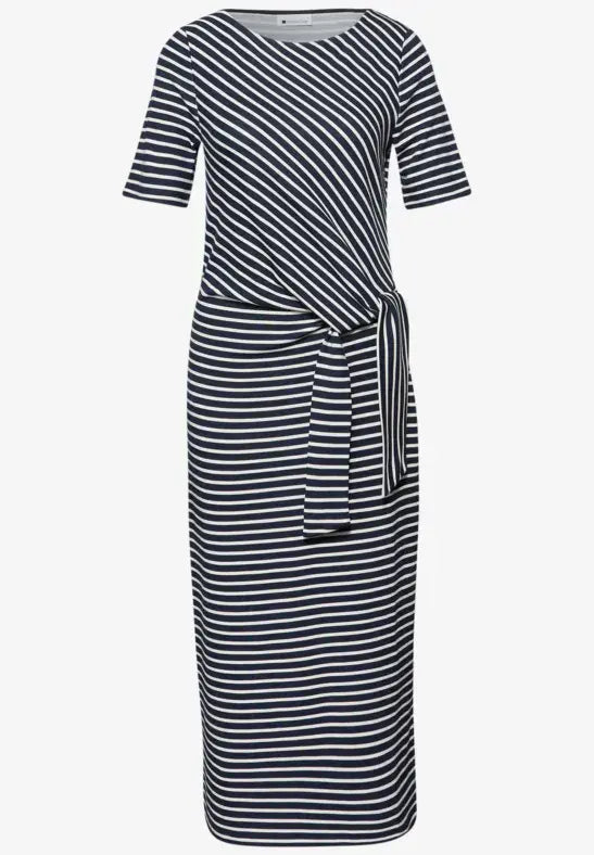 Street One  Knot Jersey Dress | Navy 144801