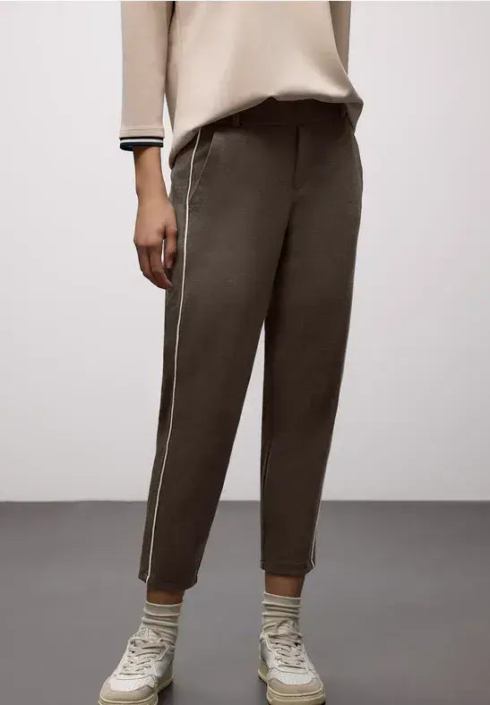 Street One Pique Trousers | Earth 380538 28