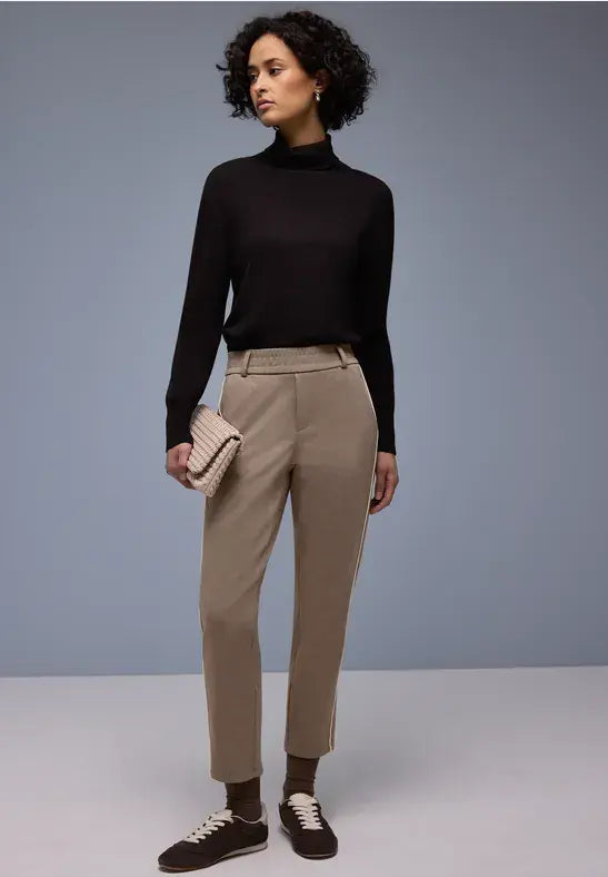 Street One Pique Trousers | Mocha 380538 28