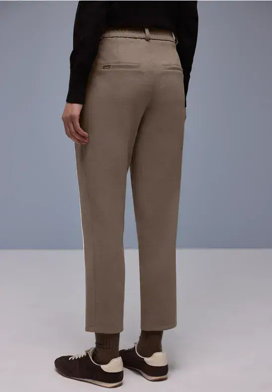 Street One Pique Trousers | Mocha 380538 28