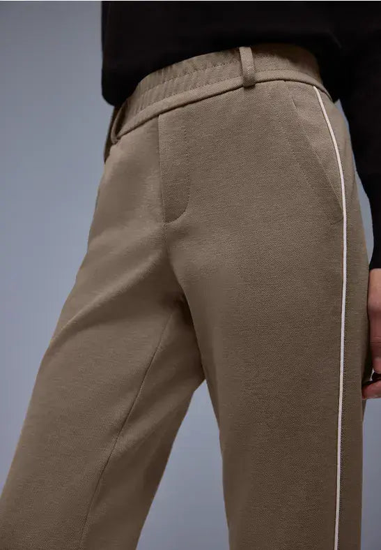 Street One Pique Trousers | Mocha 380538 28