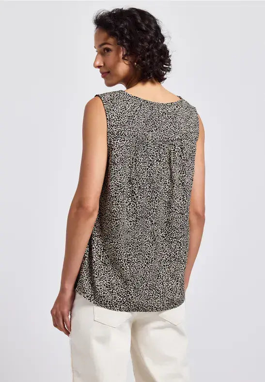 Street One  V-Neck Blouse | Cotton Cream 345737