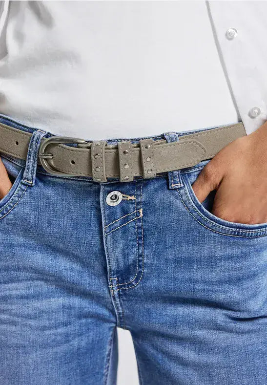 Street One Velour Belt | Sand 580806