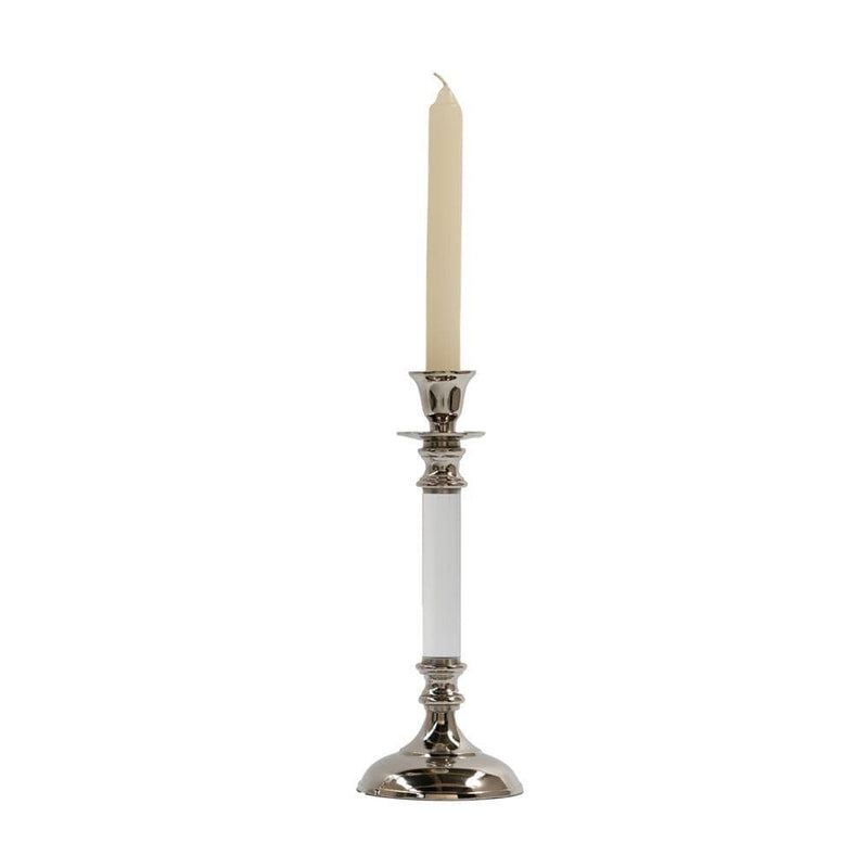 TARA  Alani Acrylic Candle Stick 26cm | Chrome TL5561