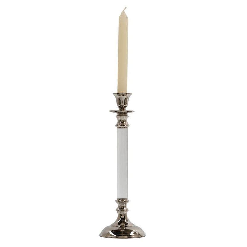TARA Alani Acrylic Candle Stick 31 cm|  Chrome TL5560