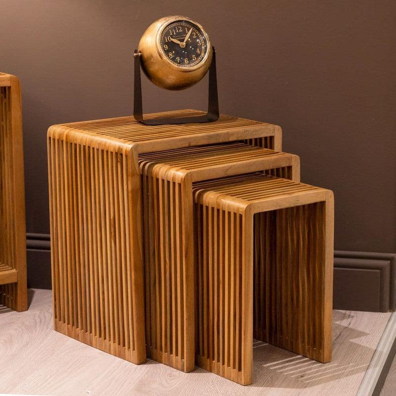 TARA  Bari Set Of 3 Nesting Tables | Teak TL5779