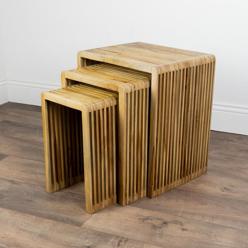TARA  Bari Set Of 3 Nesting Tables | Teak TL5779