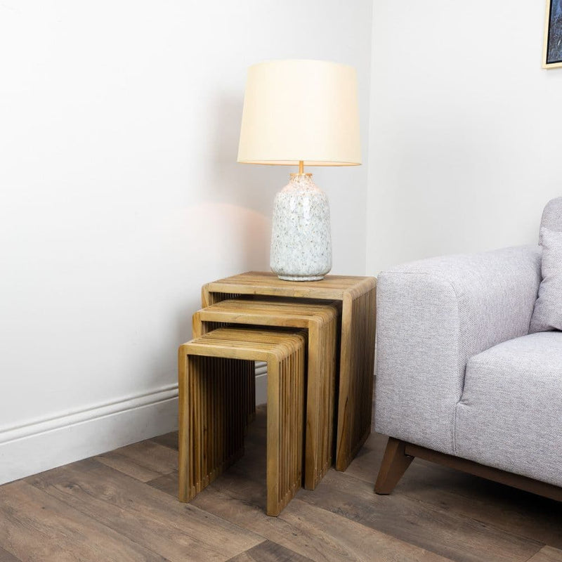 TARA  Bari Set Of 3 Nesting Tables | Teak TL5779