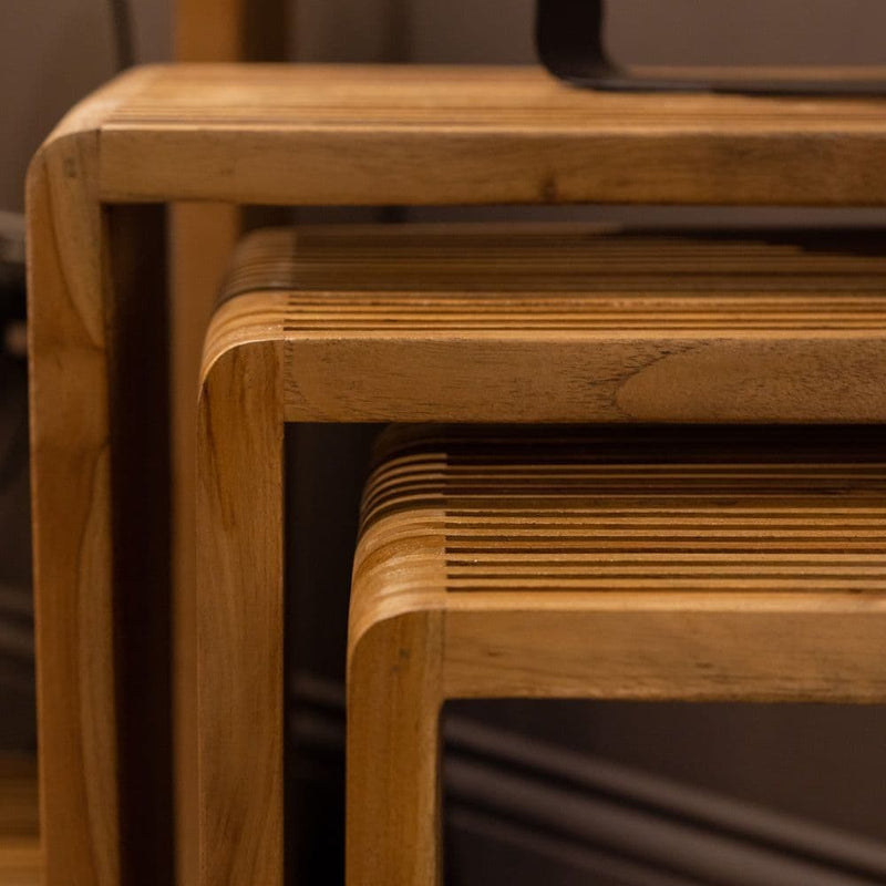 TARA  Bari Set Of 3 Nesting Tables | Teak TL5779