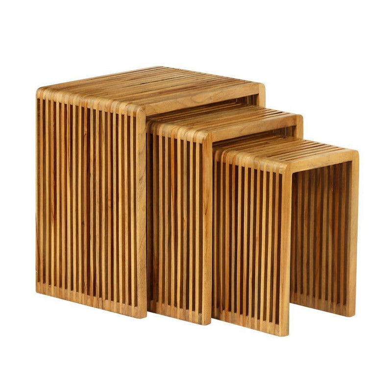TARA  Bari Set Of 3 Nesting Tables | Teak TL5779