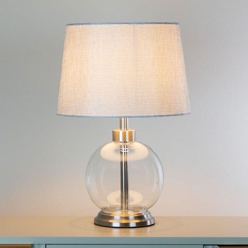 TARA  Bella Glass Lamp  | Silver TL6961