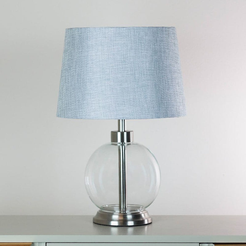 TARA  Bella Glass Lamp  | Silver TL6961