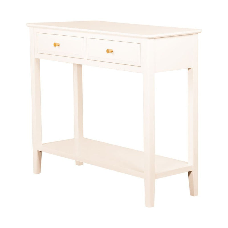 TARA Canson 2 drawer console Table | White TL6881