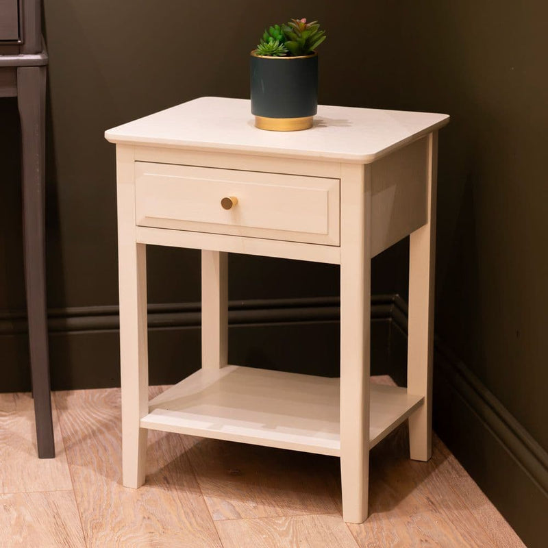 TARA  Carson 1 Drawer Accent Table  | Cream TL6880