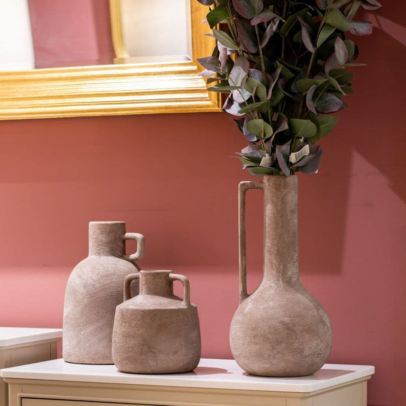 TARA  Ceramic Vase Stone 17.5cm | Stone TL7130