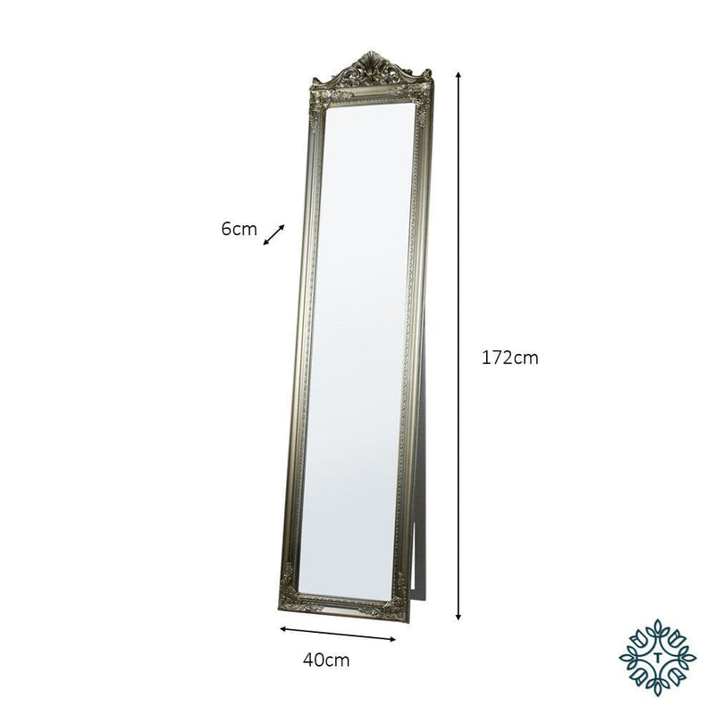 TARA Chateau cheval mirror | Champagne