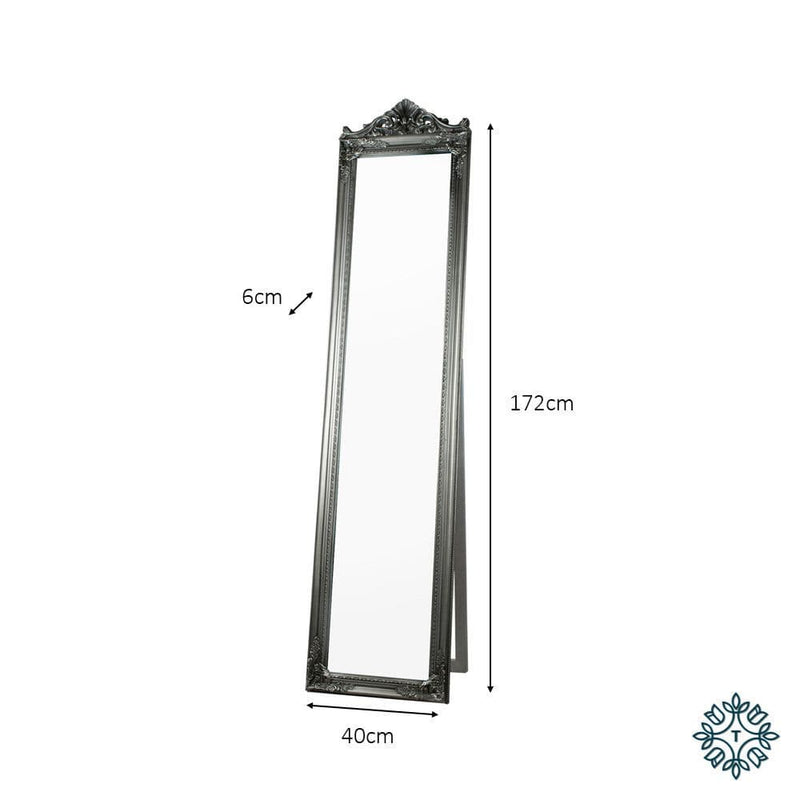TARA Chateau cheval mirror | Silver